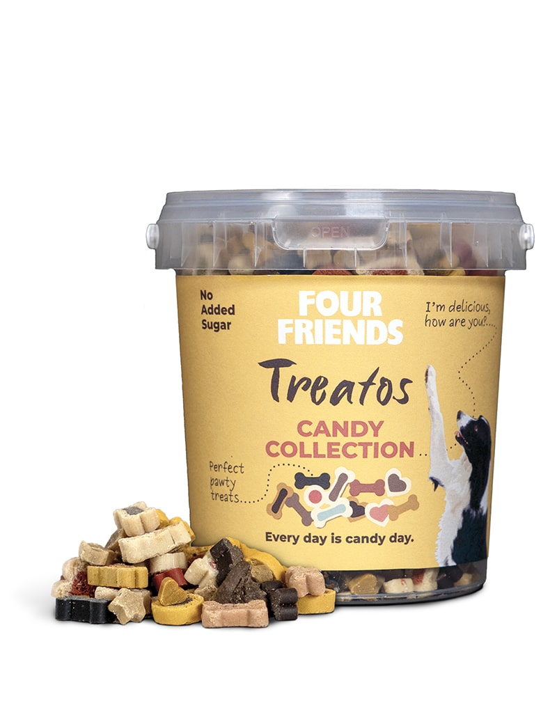 Four Friends Treatos Candy Collection hundegodbit blandingspose