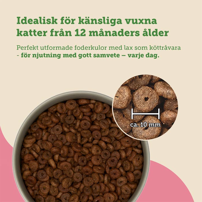 Mera Cats Nature Sensitive Laks tørrfôr katt 400 g kornfri