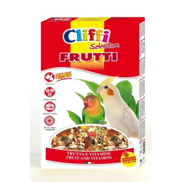 Cliffi Frutti fuglefôr småfugl 700 g frukt