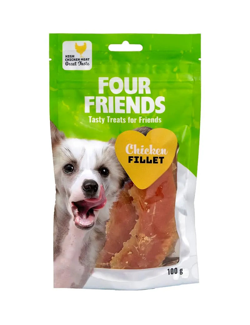 Four Friends Chicken Fillet kyllinggodbiter til hund