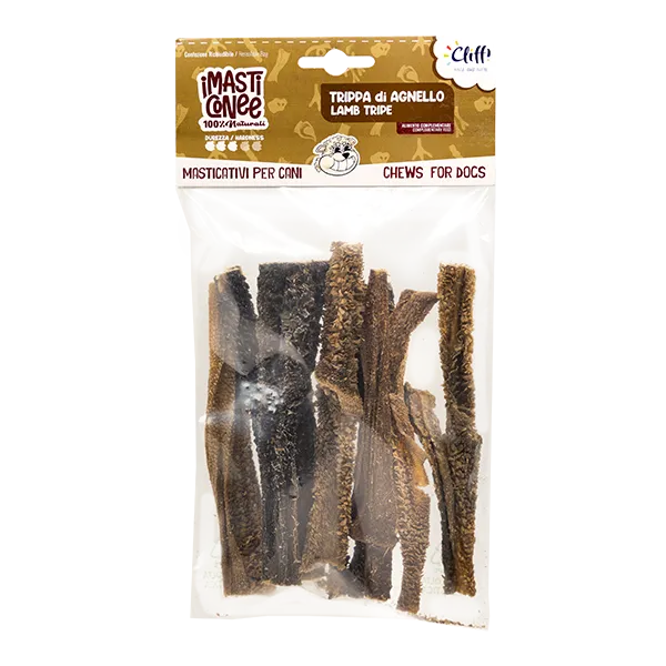 Cliffi Lamb Tripe tyggesnacks hund 100 g lammevom