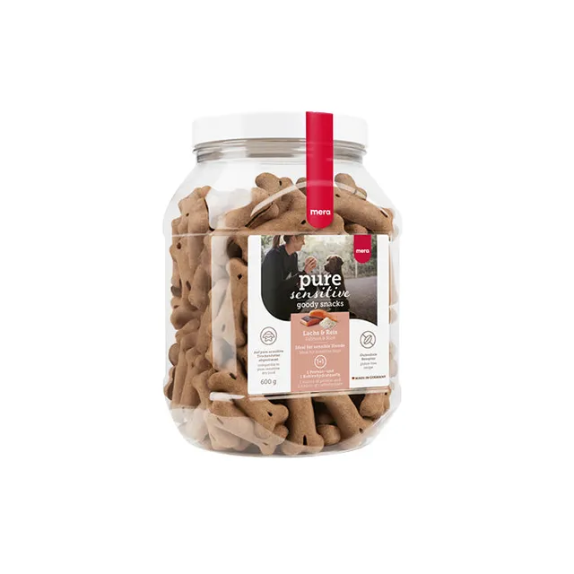 Mera Goody Snacks Laks & Ris hundekjeks 600 g sensitiv