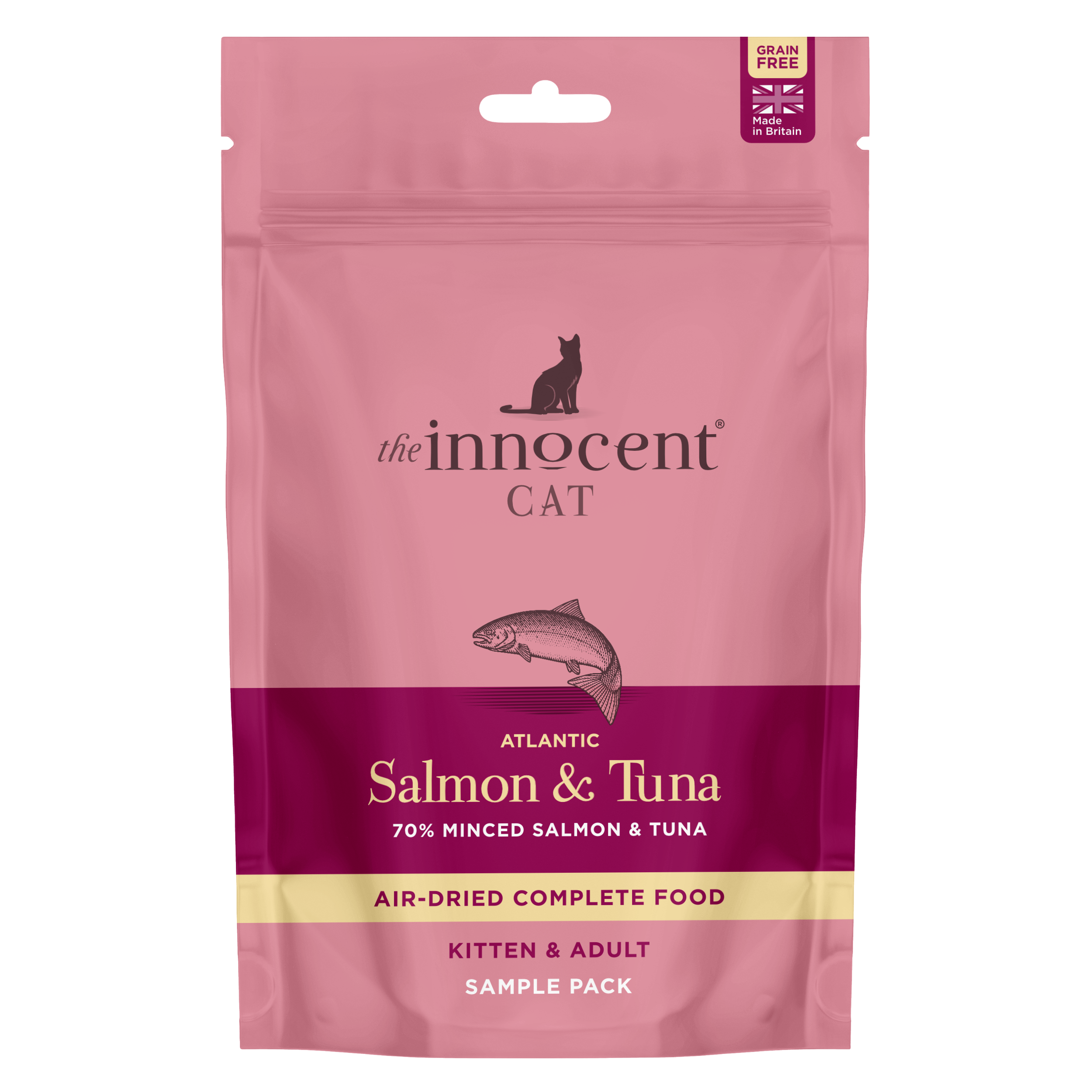 The Innocent Hound Air-Dried kattefôr prøve 100g and/vilt