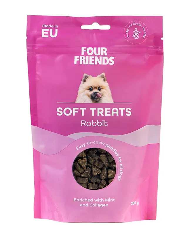 Four Friends Soft Treats hundegodbiter kanin