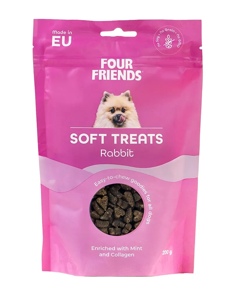 Four Friends Soft Treats hundegodbiter kanin