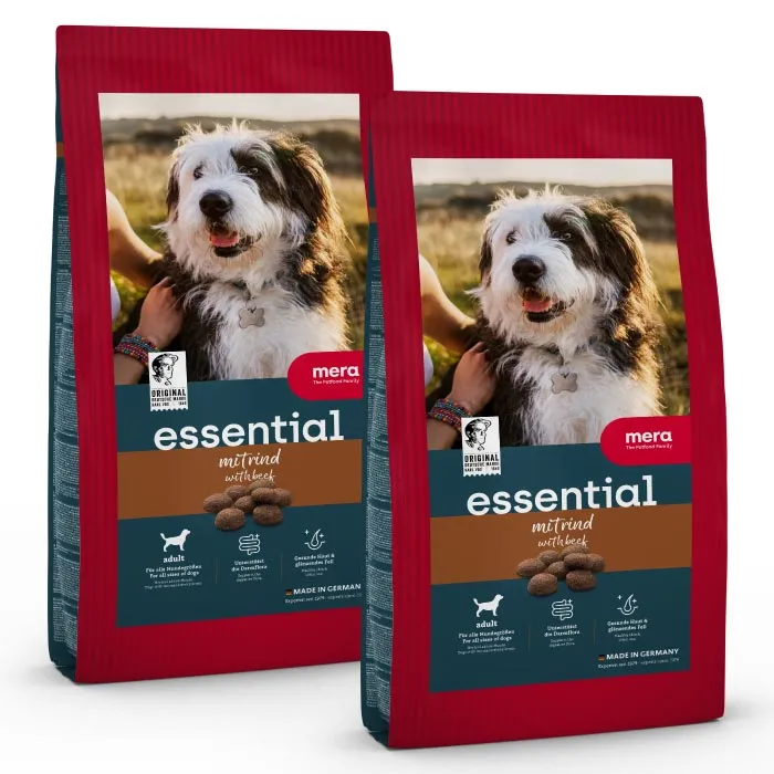 Mera essential Beef hundemat 2x12,5 kg normalaktiv storfekjøtt