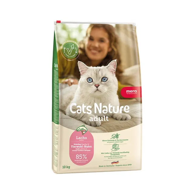 Mera Cats Nature Adult Salmon tørrfôr katt 400 g kornfri