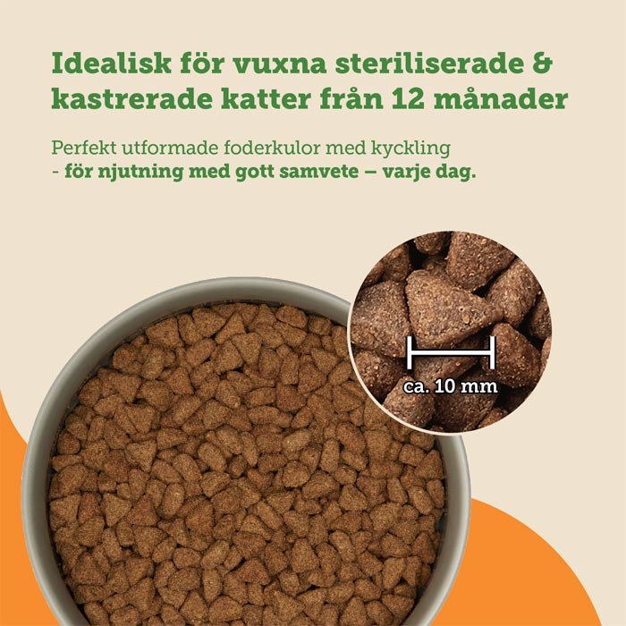 Mera Cats Nature Sterilised tørrfôr katt 400 g kylling