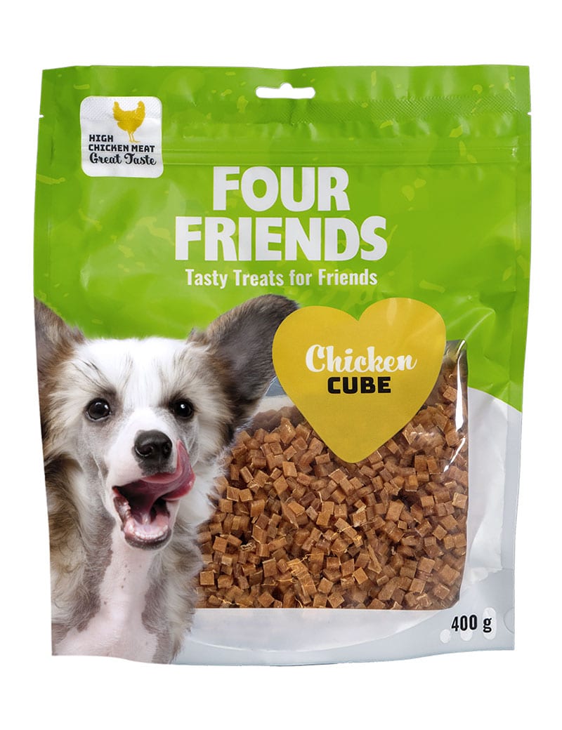 Four Friends Chicken Cube hundesnacks kylling
