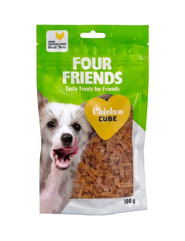 Four Friends Chicken Cube hundesnacks kylling
