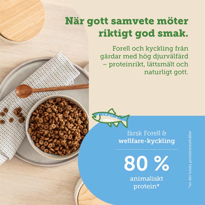 Mera Cats Nature Adult Trout tørrfôr 400 g kornfri
