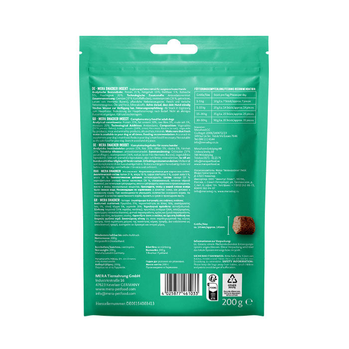 Mera Snacker Insekt hundegodbit 200 g myk