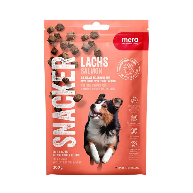 Mera Snacker Lax 200g myke treningsgodbiter laks
