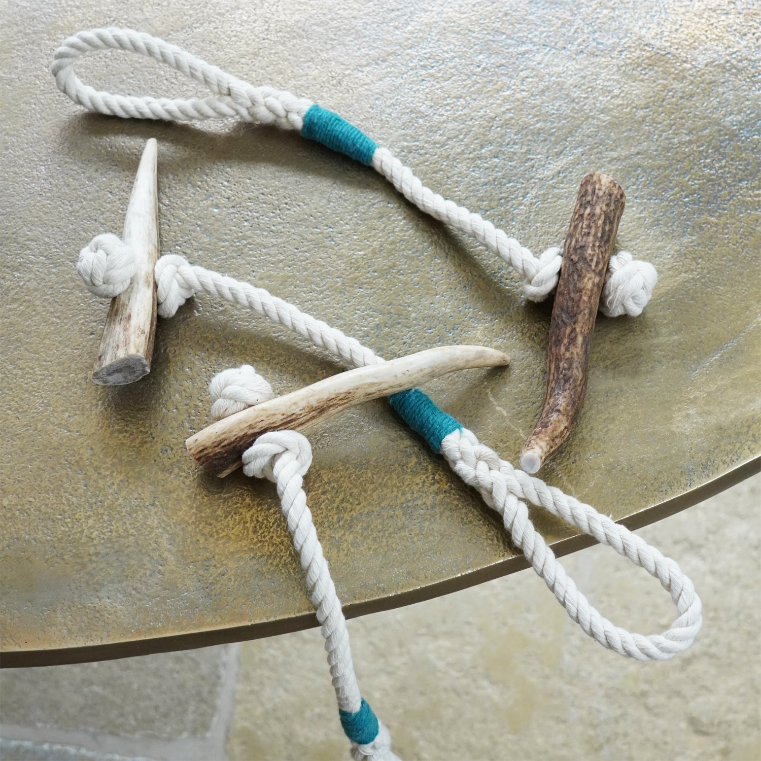 The Innocent Hound Puppy Antler Rope hundeleke tau/gevir