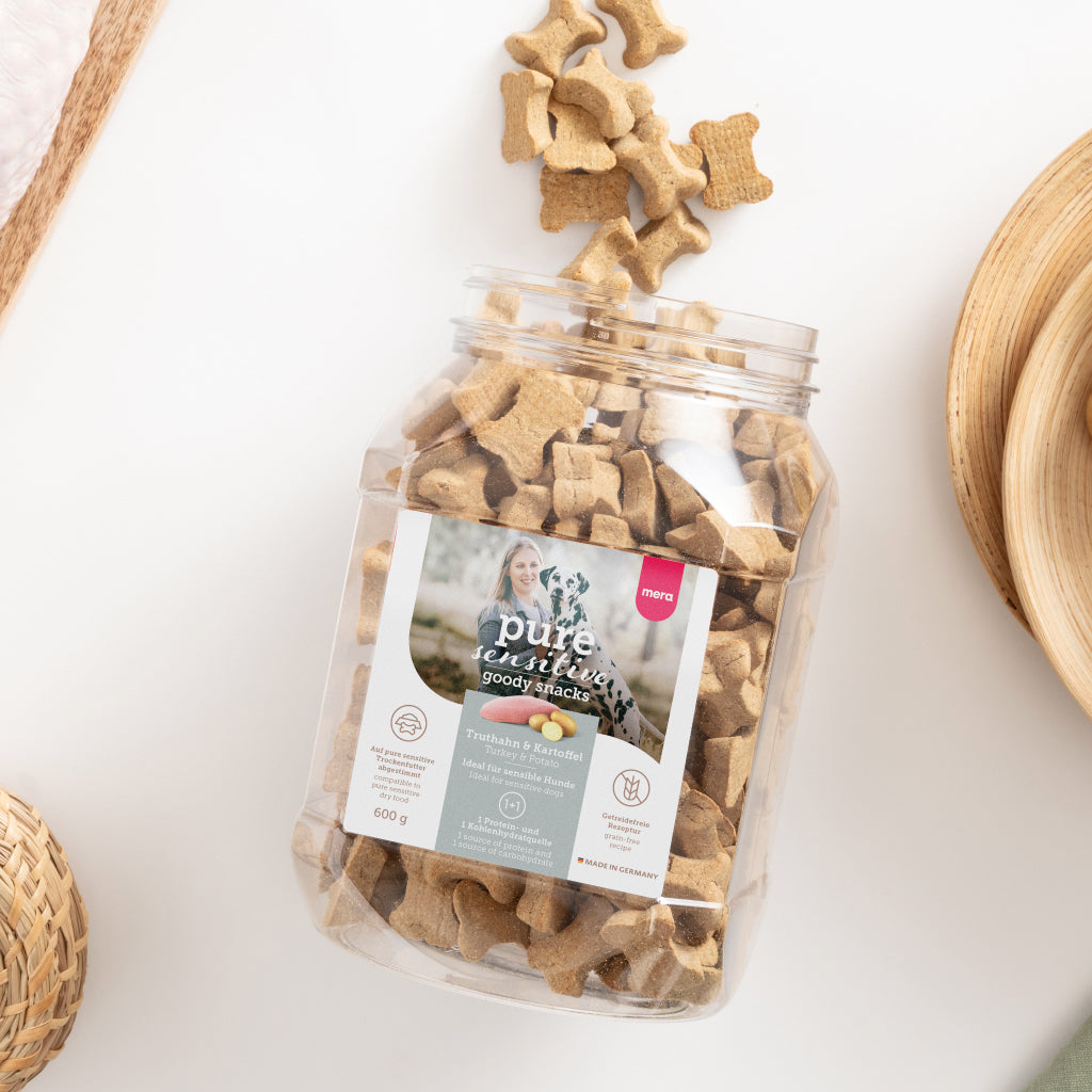 Mera Goody Snacks Kalkun Potet hundekjeks 600g kornfri