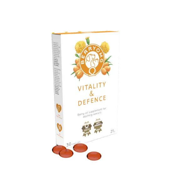 BERRYOMG Vitality & Defence tilskudd 30 kapsler lutein