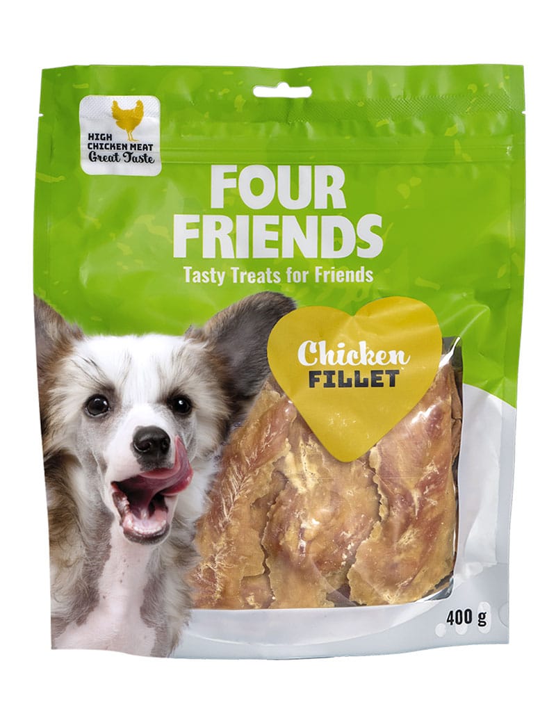 Four Friends Chicken Fillet kyllinggodbiter til hund