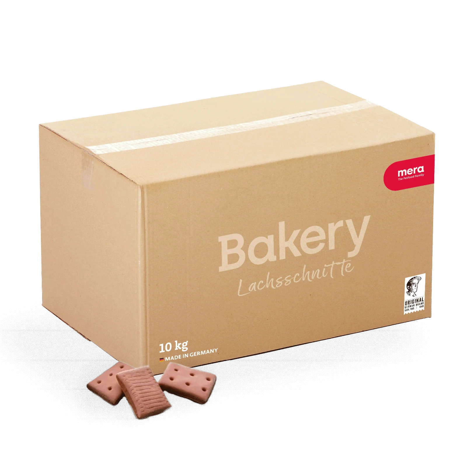 Mera Bakery hundkjeks laksesnitter 1 kg ovnsbakt
