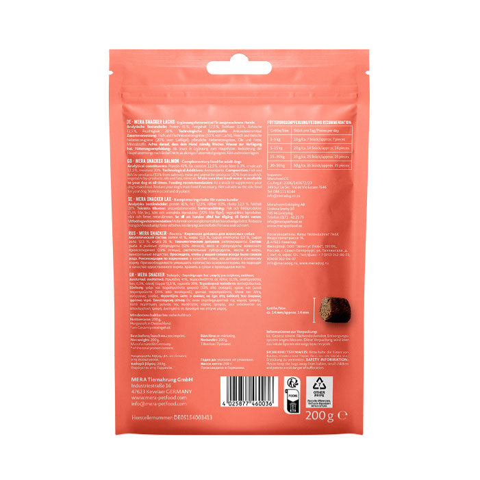 Mera Snacker Lax 200g myke treningsgodbiter laks