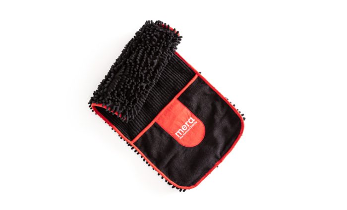 Mera hundehåndkle mikrofiber 77x32 cm svart absorberende