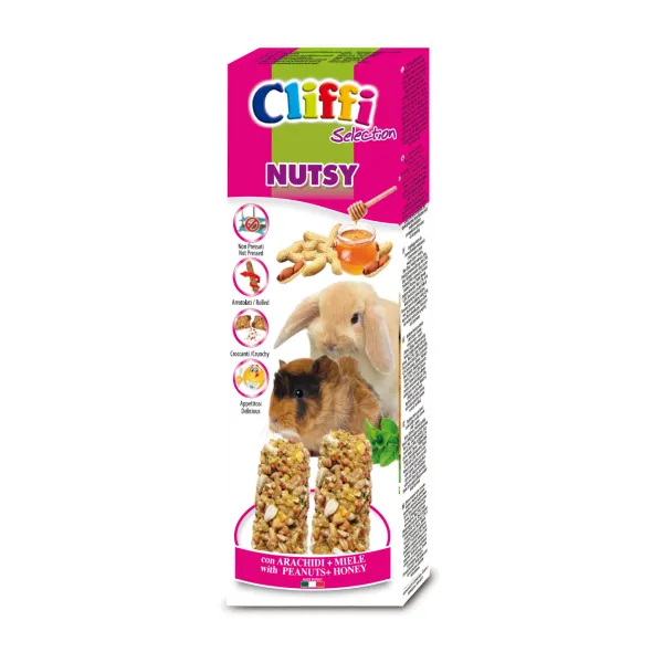 Cliffi Nutsy gnagestang 110 g peanøtt honning