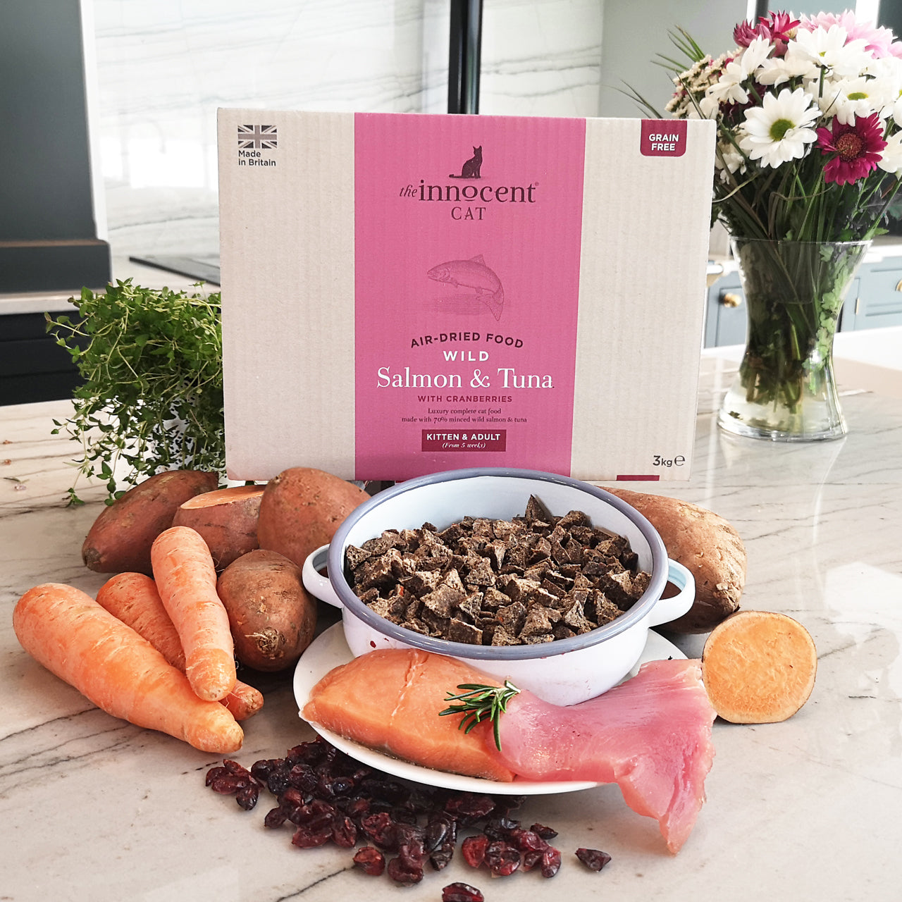 The Innocent Hound Salmon Tuna kattemat 1,5kg kornfri
