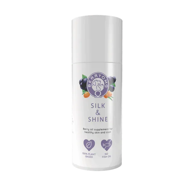 BERRYOMG Silk & Shine olje 50 ml solbær tilskudd
