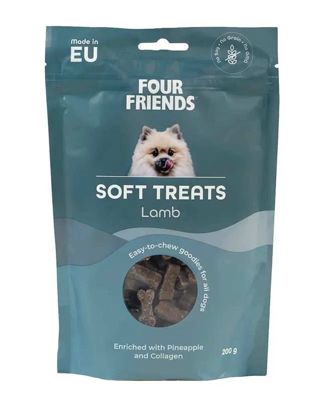 Four Friends Soft Treats Lamb hundegodbiter lam myke