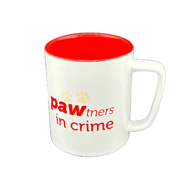 Mera Purrfect PAWtners krus katt rød