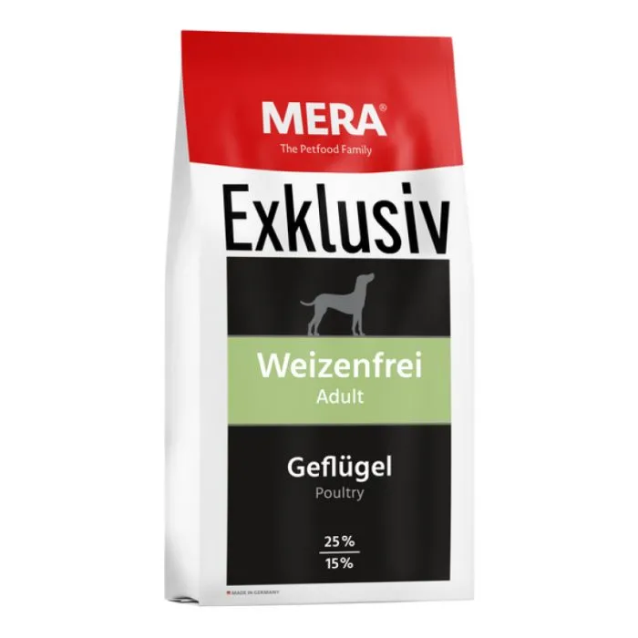 Mera Exklusiv Kylling tørrfôr hund 15 kg hvetefri