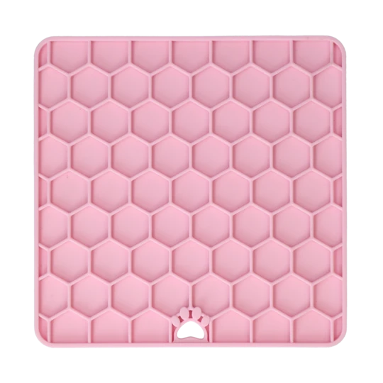 Mera Fun Relax Honeycomb slikkematte blå silikon