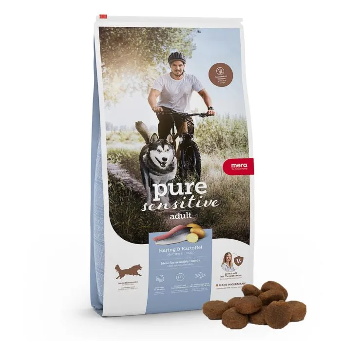 Mera pure sensitive sild potet tørrfôr 10 prøveposer