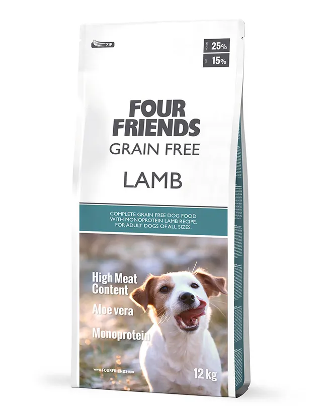 Four Friends Grain Free Lamb hundefôr kornfri