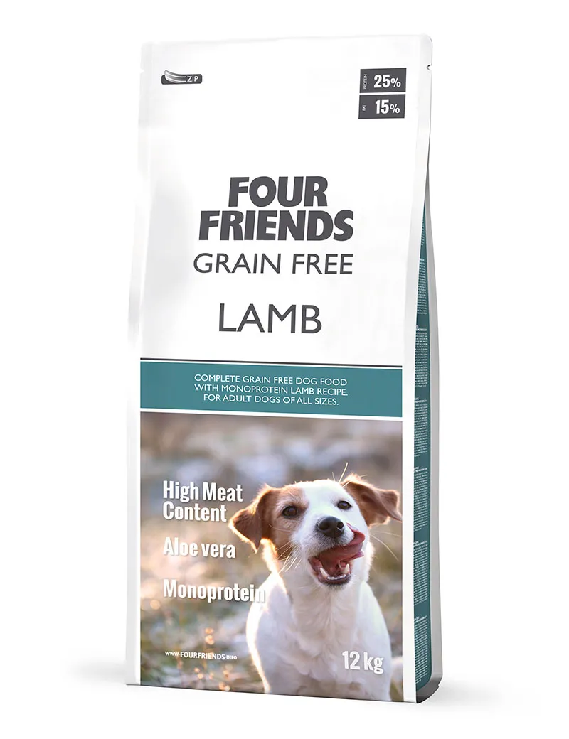 Four Friends Grain Free Lamb hundefôr kornfri