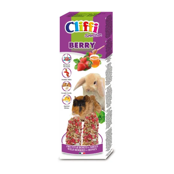 Cliffi Sticks Berry gnagersticks 110 g villbær