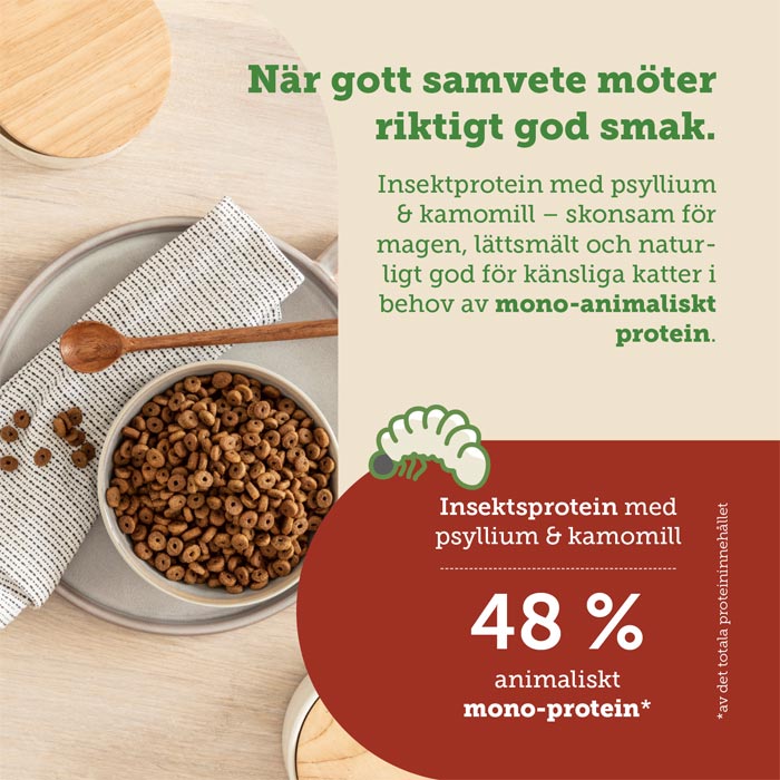 Mera Cats Nature sensitive Insect tørrfôr katt 400 g kornfri