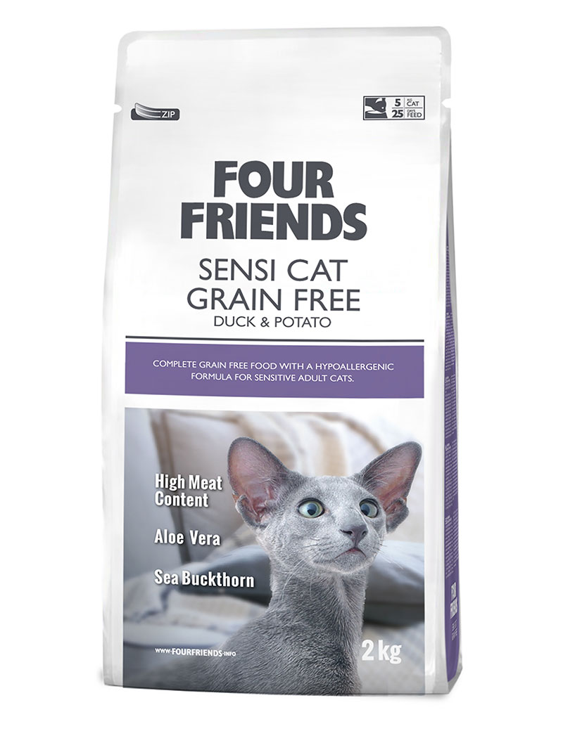 Four Friends Sensi Cat Grain Free kattemat kornfri sensitiv