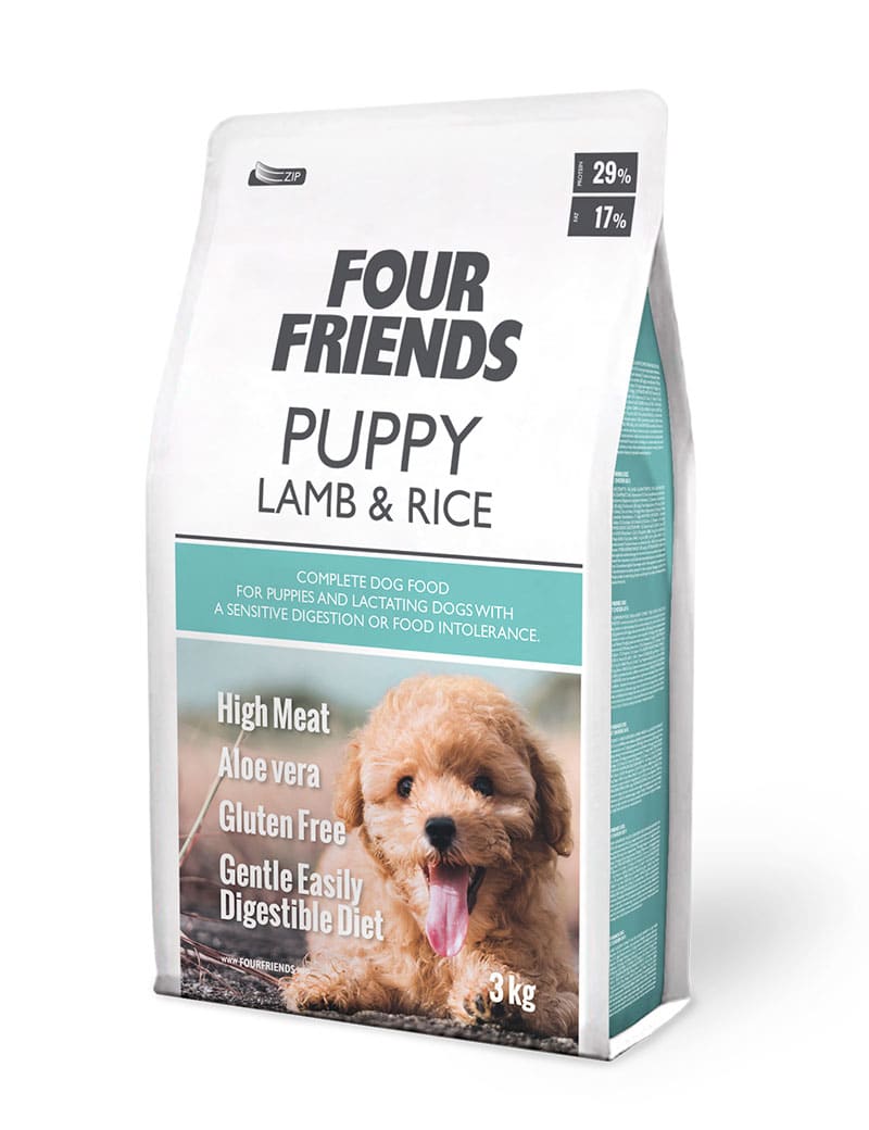 Four Friends Puppy Lamb & Rice valpefôr lam og ris 29% protein