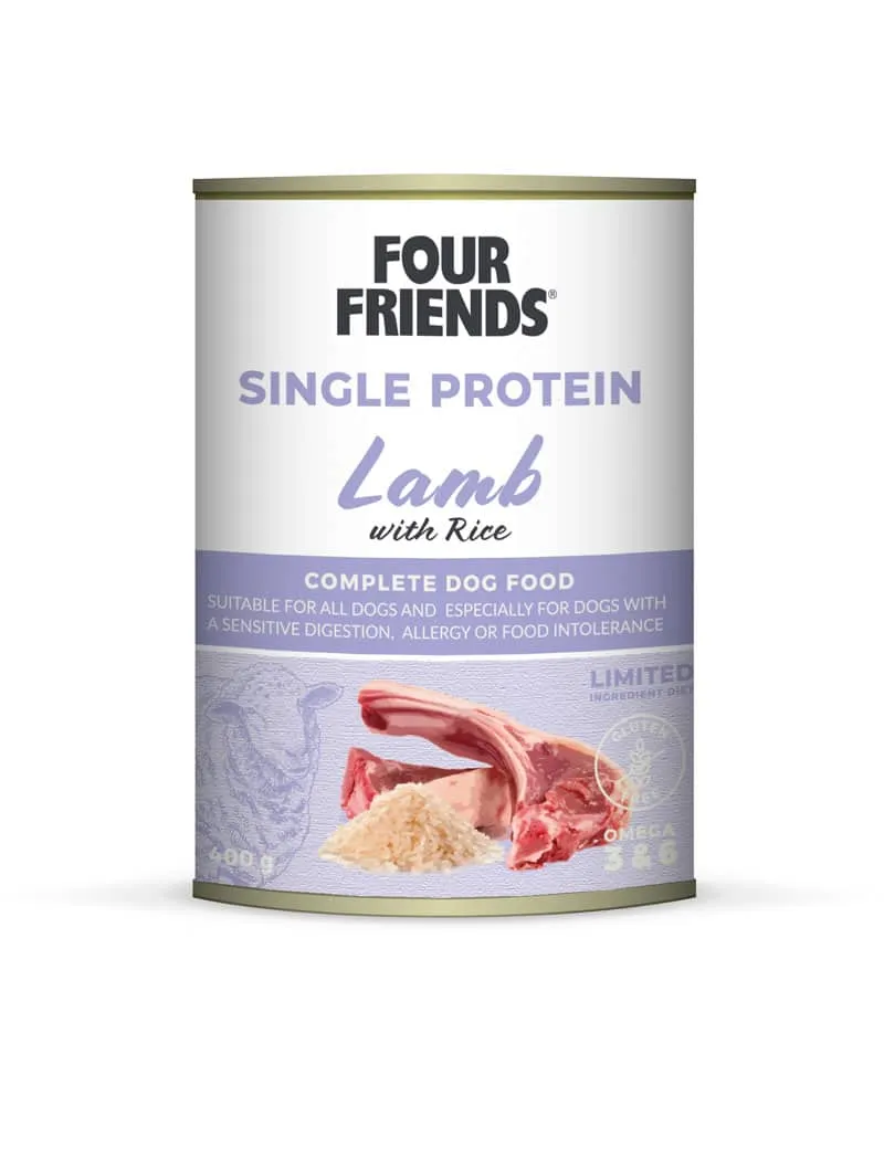 Four Friends Single Protein Lamb Rice våtfôr lam ris ett protein