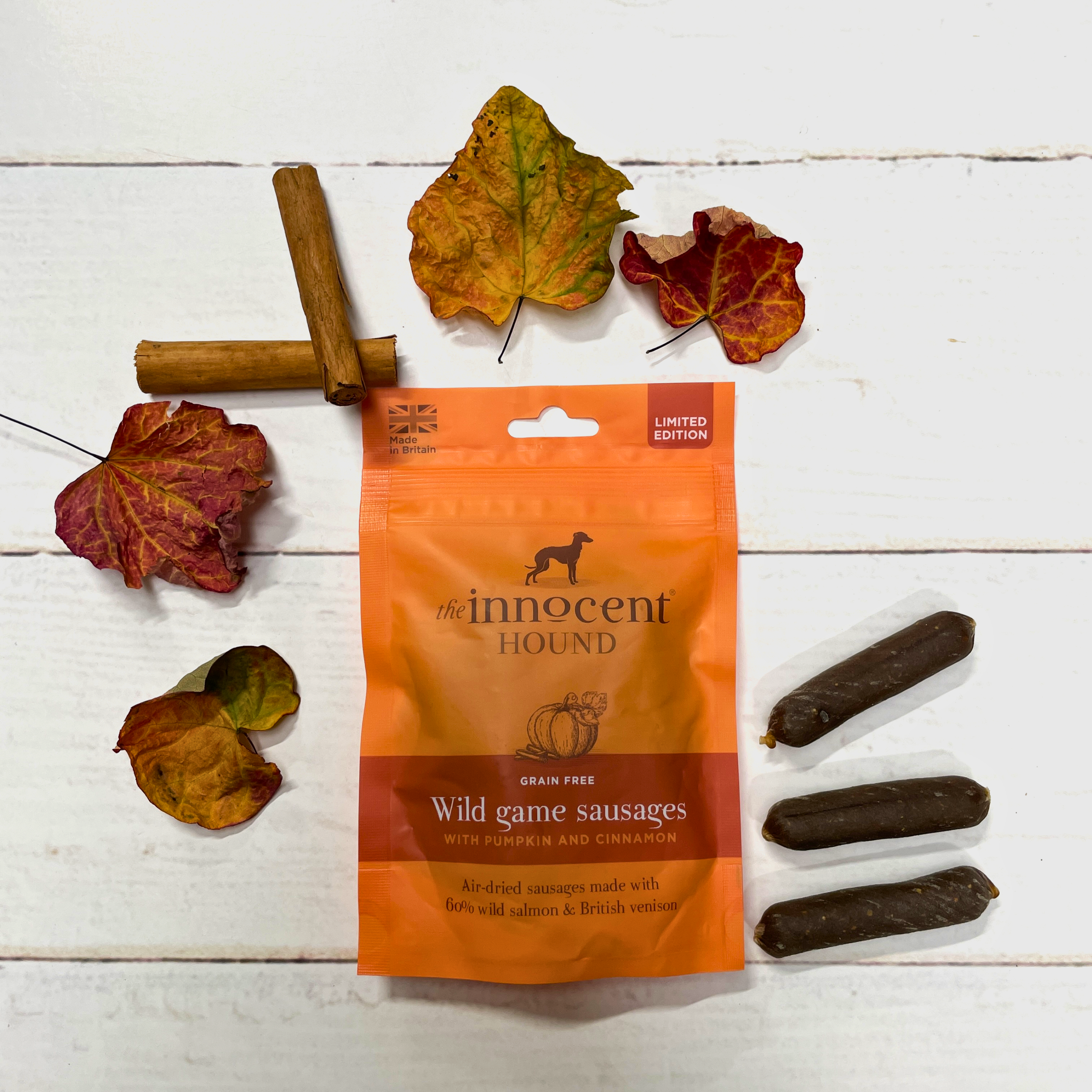 The Innocent Hound Wild Game hundepølser 70g gresskar