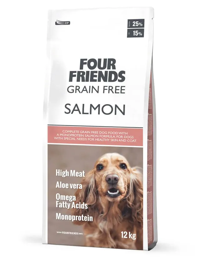 Four Friends Grain Free Salmon hundefôr laks kornfritt