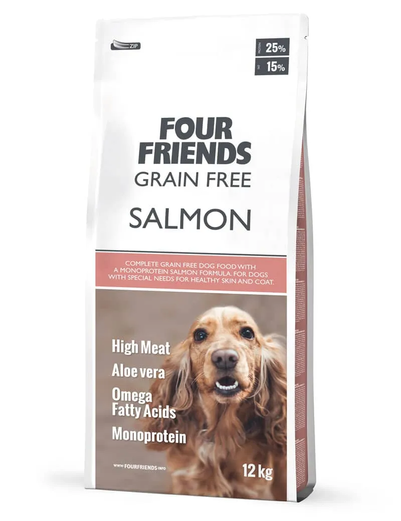 Four Friends Grain Free Salmon hundefôr laks kornfritt